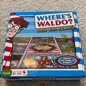 Where's Waldo? Join the Search Board Game - Blue and Red